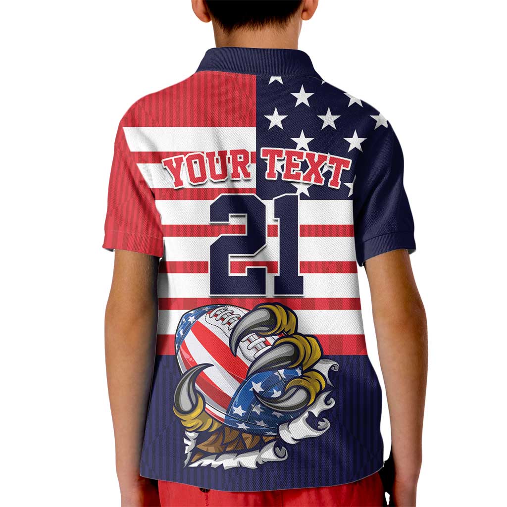 United States Football Custom Kid Polo Shirt Team USA One For All
