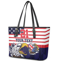 United States Football Custom Leather Tote Bag Team USA One For All