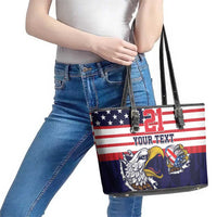 United States Football Custom Leather Tote Bag Team USA One For All