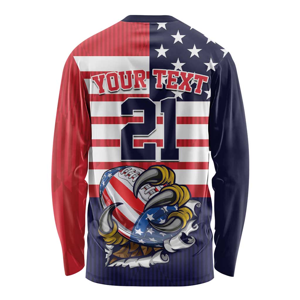 United States Football Custom Long Sleeve Shirt Team USA One For All