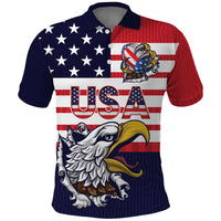 United States Football Custom Polo Shirt Team USA One For All