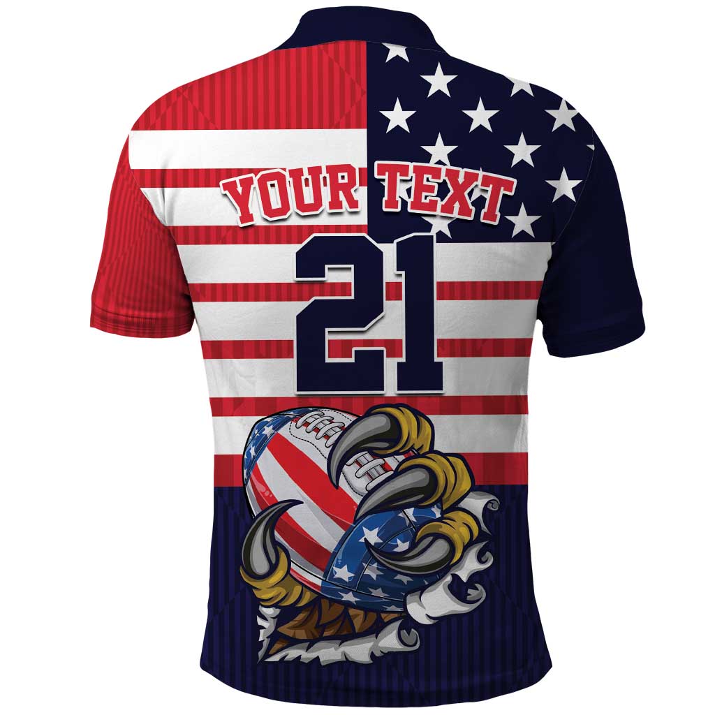 United States Football Custom Polo Shirt Team USA One For All