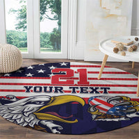 United States Football Custom Round Carpet Team USA One For All