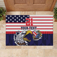 United States Football Custom Rubber Doormat Team USA One For All