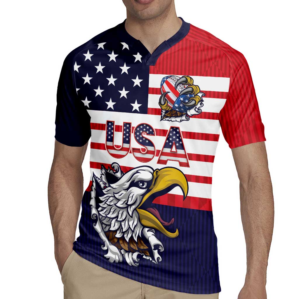 United States Football Custom Rugby Jersey Team USA One For All