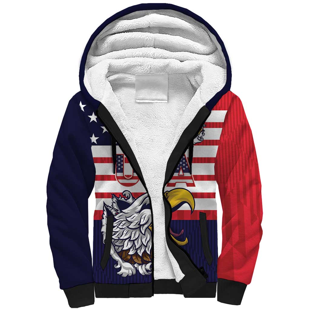 United States Football Custom Sherpa Hoodie Team USA One For All