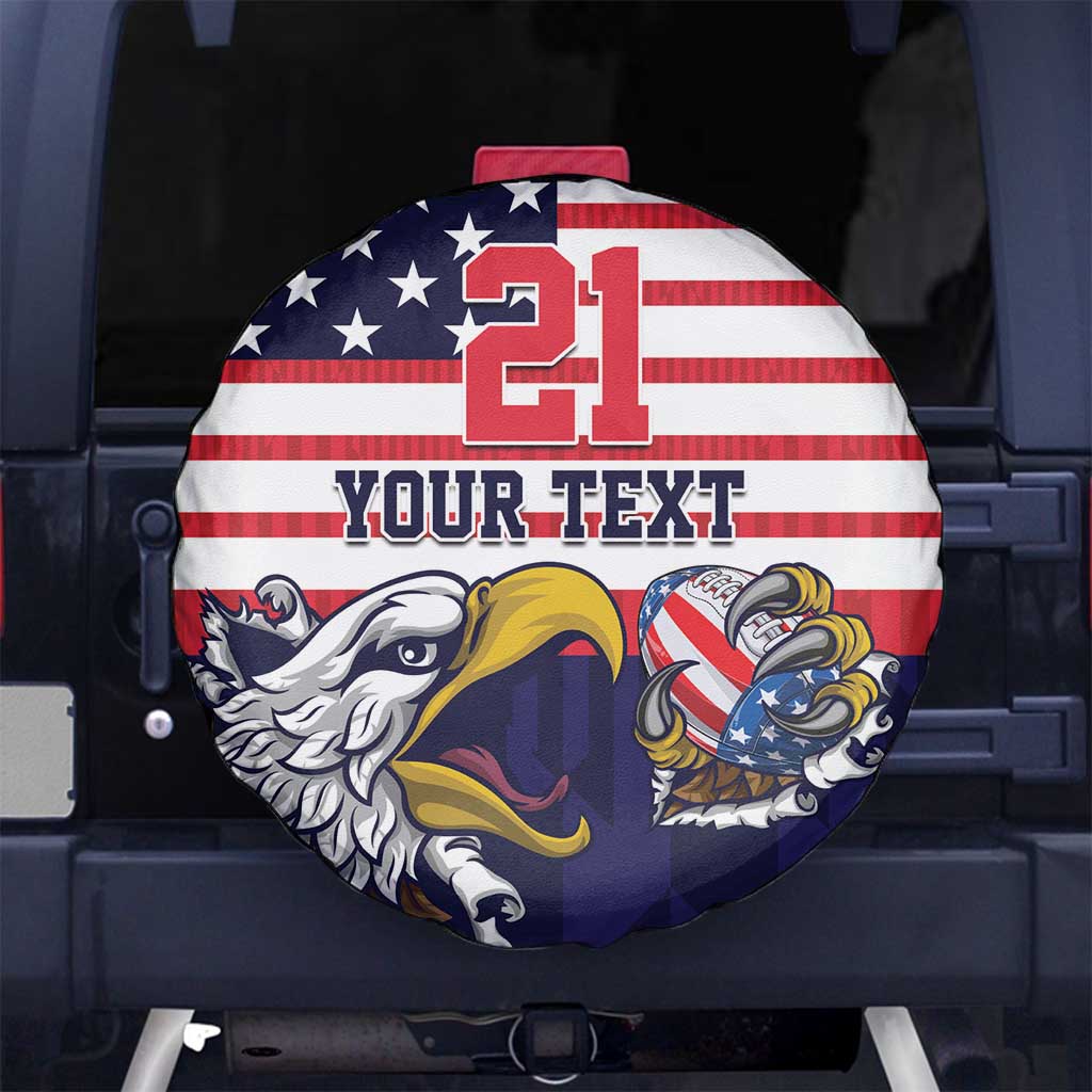 United States Football Custom Spare Tire Cover Team USA One For All