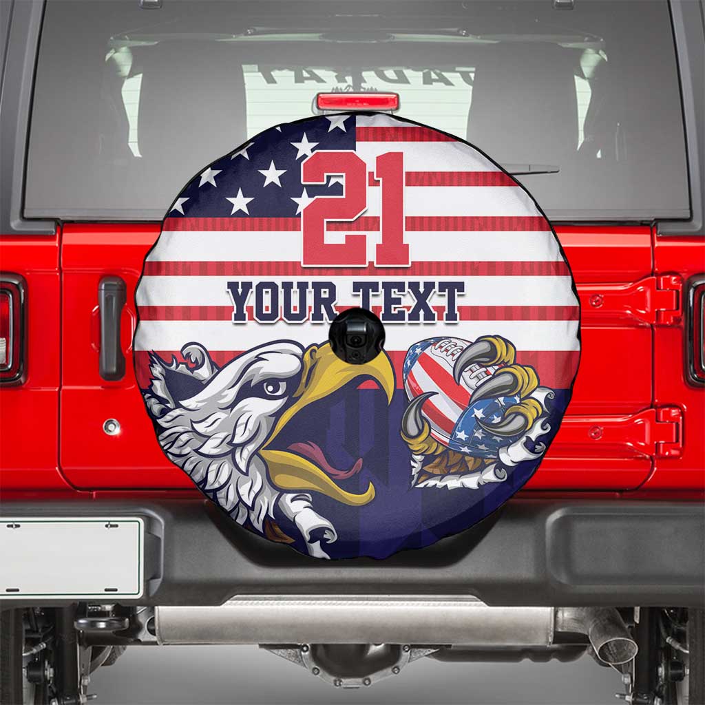 United States Football Custom Spare Tire Cover Team USA One For All