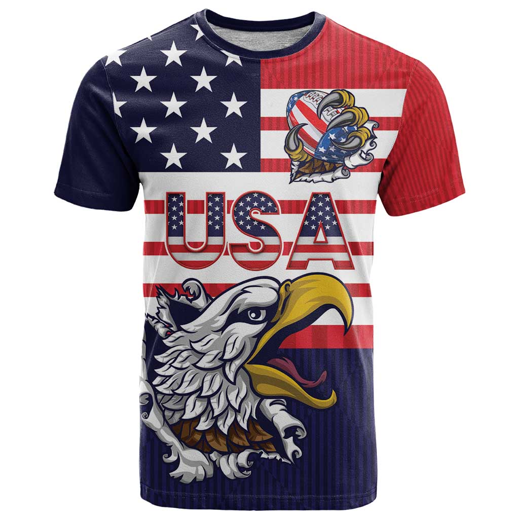 United States Football Custom T Shirt Team USA One For All