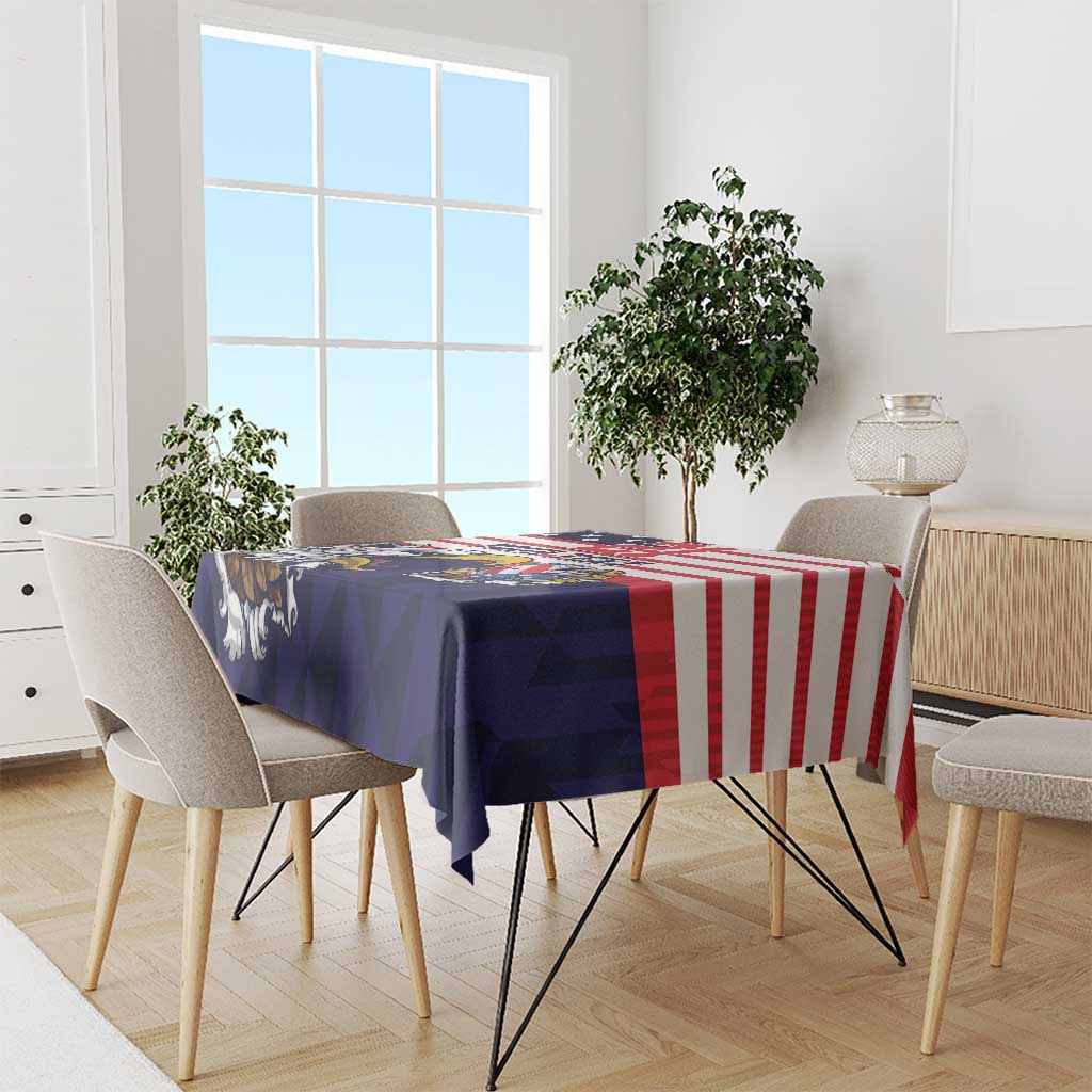 United States Football Custom Tablecloth Team USA One For All