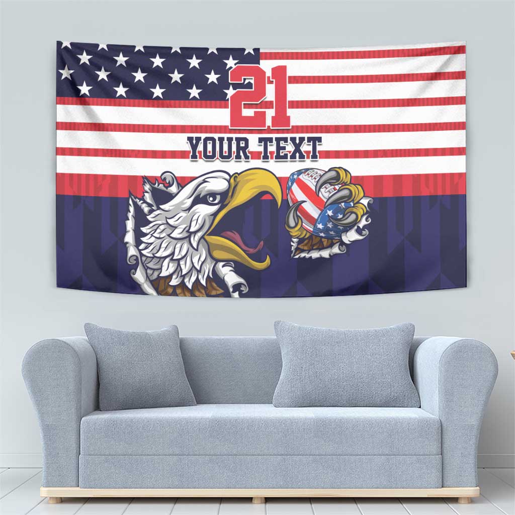 United States Football Custom Tapestry Team USA One For All
