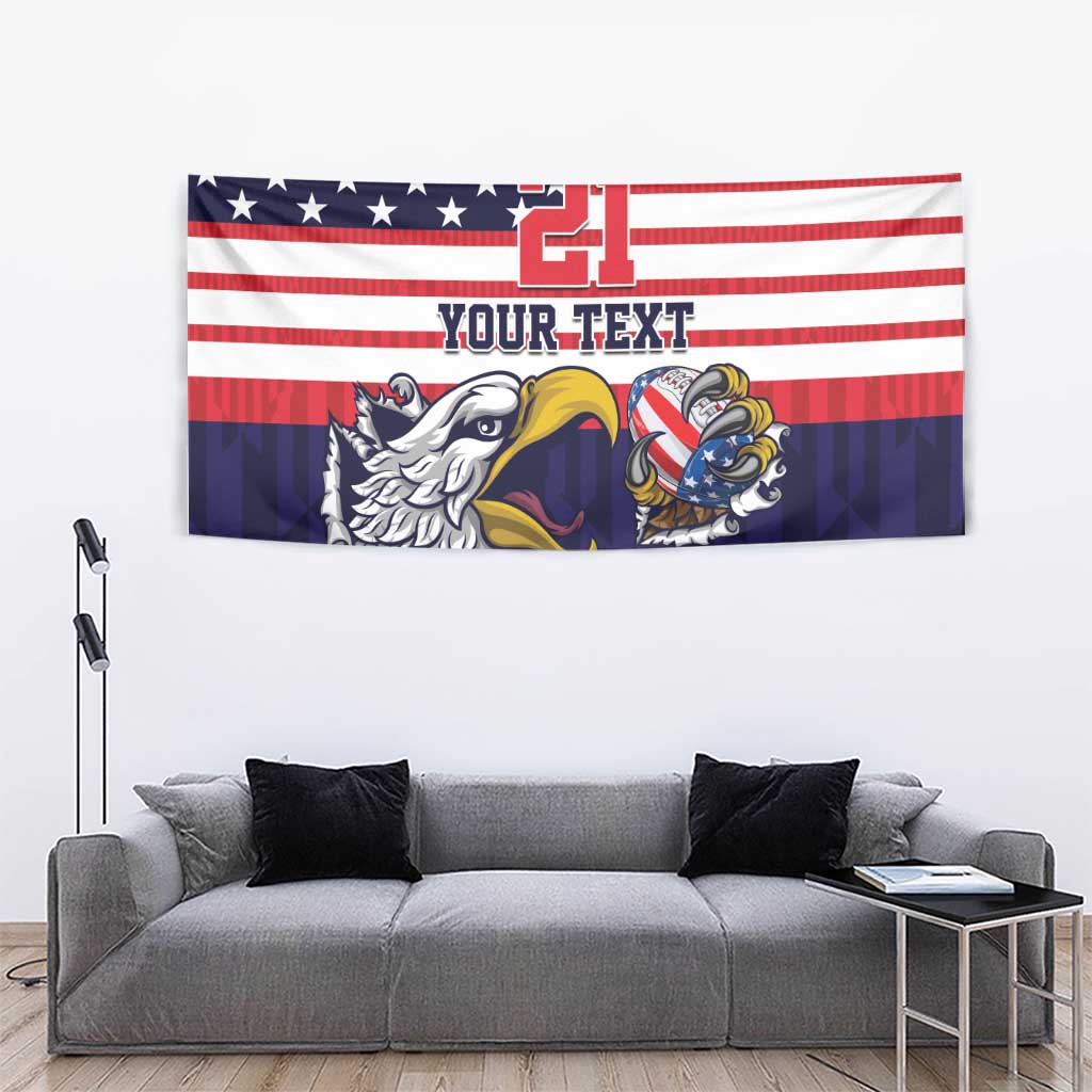 United States Football Custom Tapestry Team USA One For All