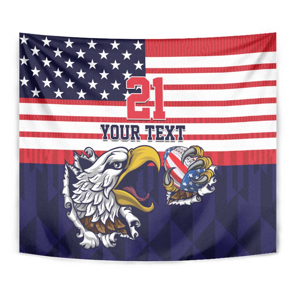 United States Football Custom Tapestry Team USA One For All