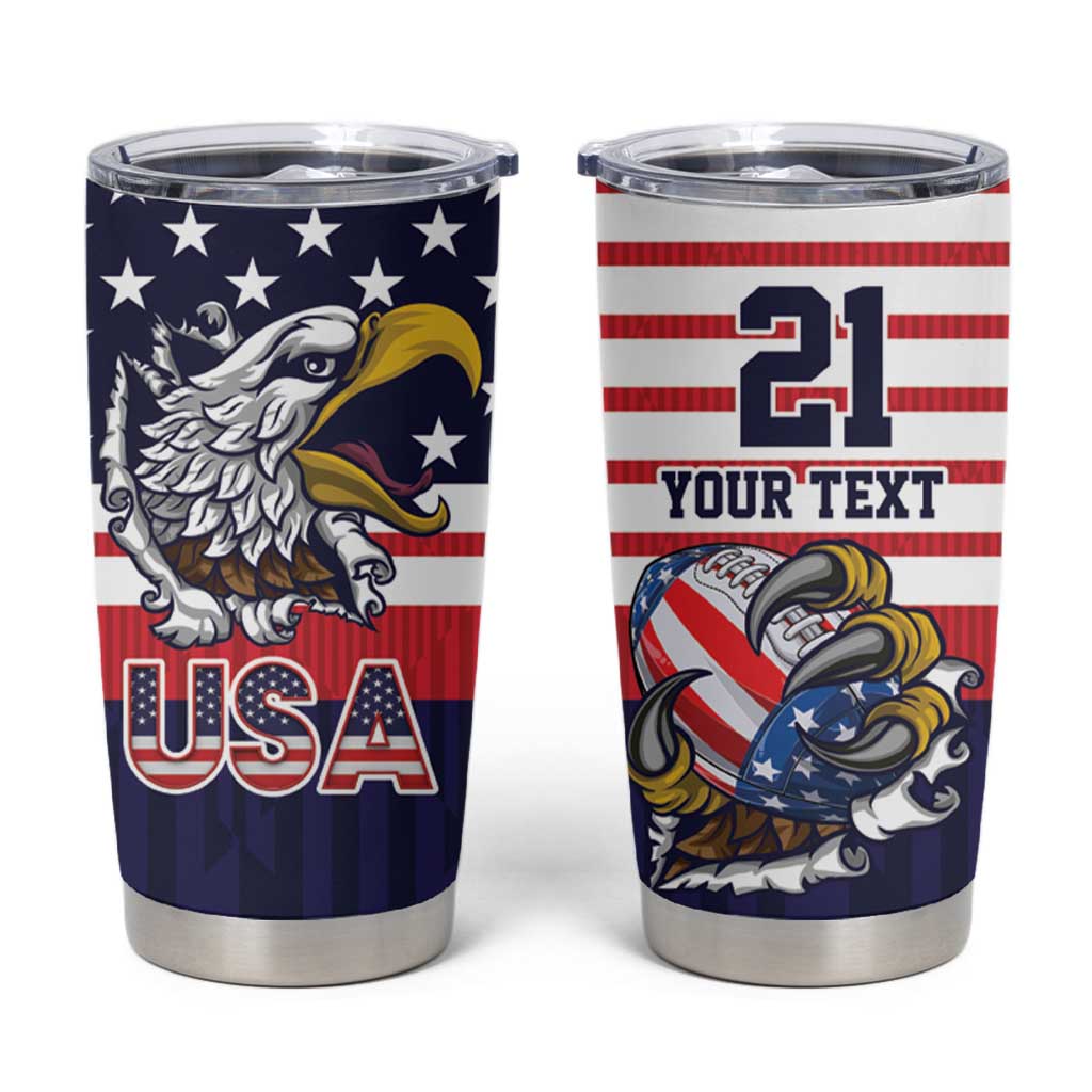 United States Football Custom Tumbler Cup Team USA One For All