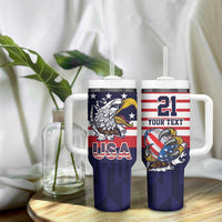 United States Football Custom Tumbler With Handle Team USA One For All