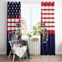 United States Football Custom Window Curtain Team USA One For All