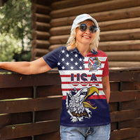 United States Football Custom Women Polo Shirt Team USA One For All