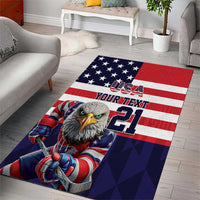 United States Ice Hockey Custom Area Rug Team USA One For All