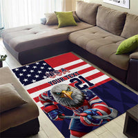 United States Ice Hockey Custom Area Rug Team USA One For All