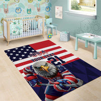 United States Ice Hockey Custom Area Rug Team USA One For All