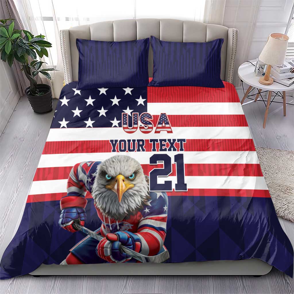 United States Ice Hockey Custom Bedding Set Team USA One For All