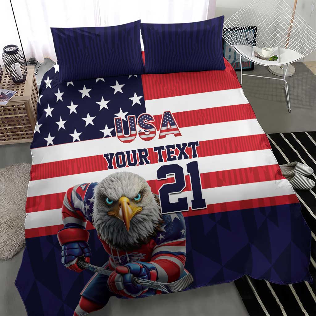 United States Ice Hockey Custom Bedding Set Team USA One For All