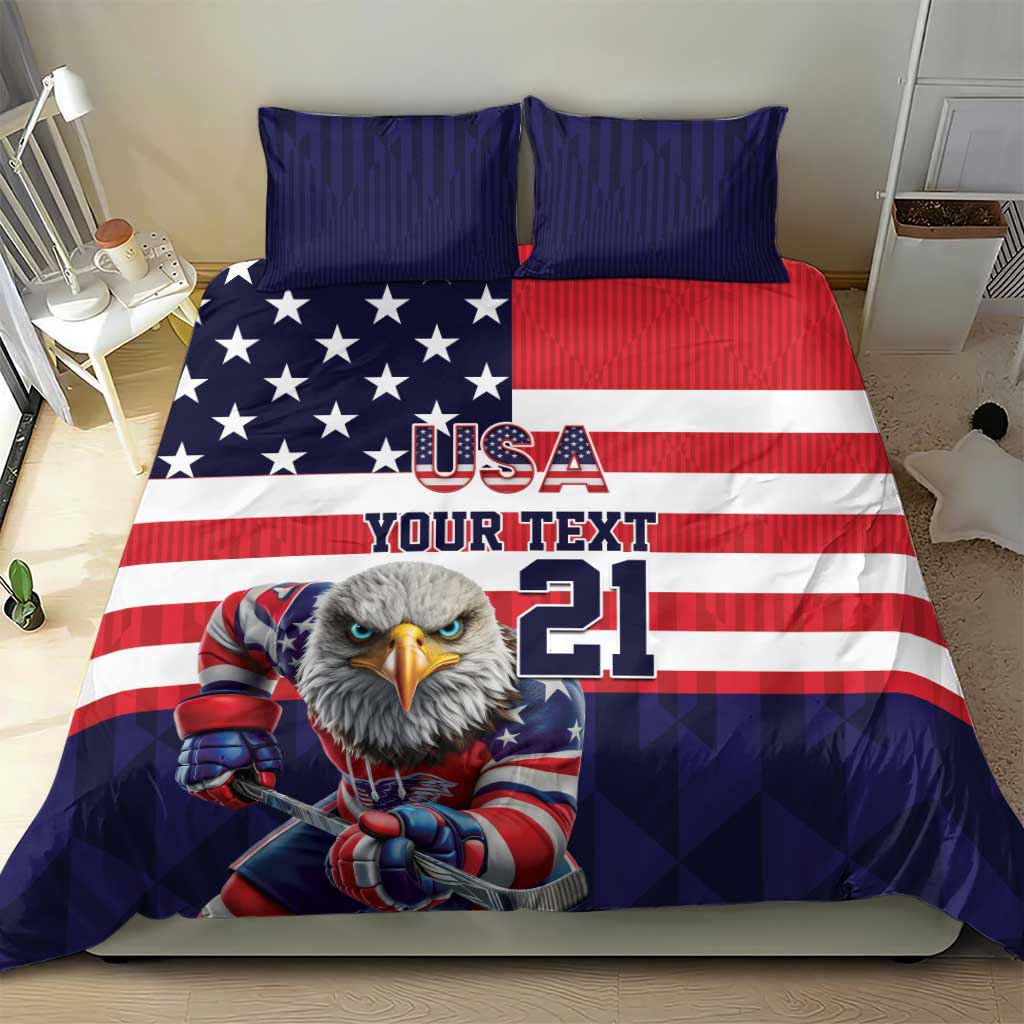United States Ice Hockey Custom Bedding Set Team USA One For All