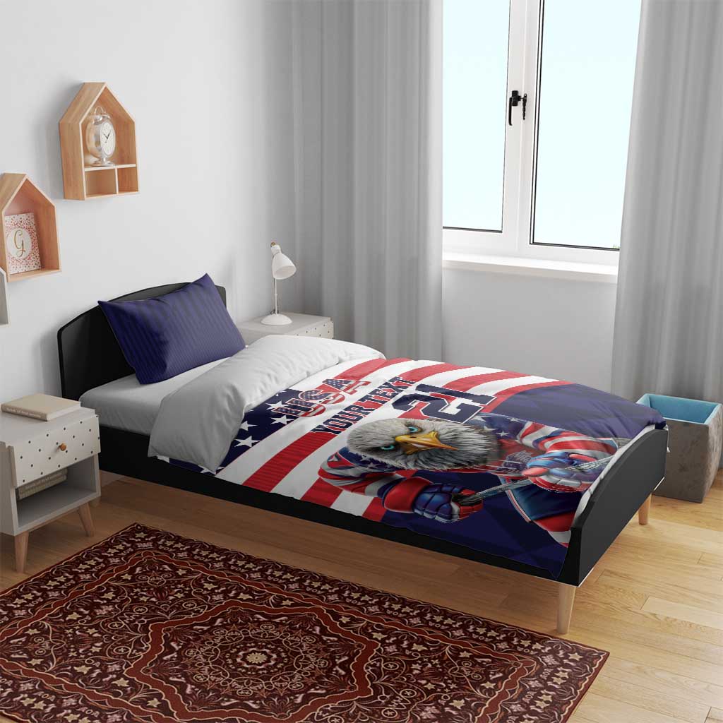 United States Ice Hockey Custom Bedding Set Team USA One For All
