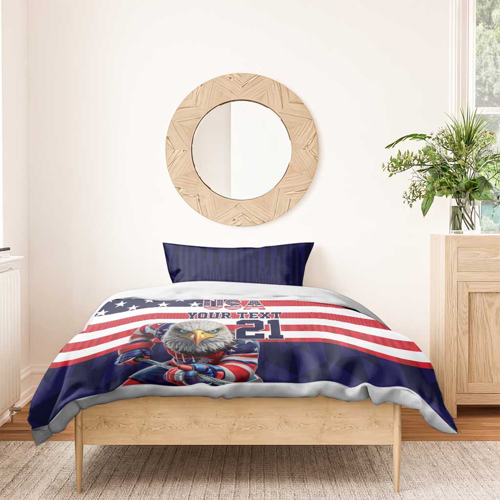 United States Ice Hockey Custom Bedding Set Team USA One For All