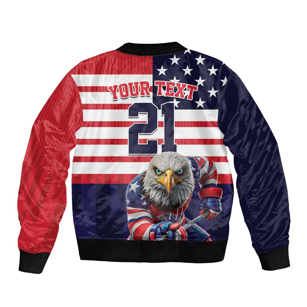 United States Ice Hockey Custom Bomber Jacket Team USA One For All