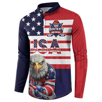 United States Ice Hockey Custom Button Sweatshirt Team USA One For All