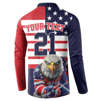 United States Ice Hockey Custom Button Sweatshirt Team USA One For All