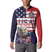 United States Ice Hockey Custom Button Sweatshirt Team USA One For All