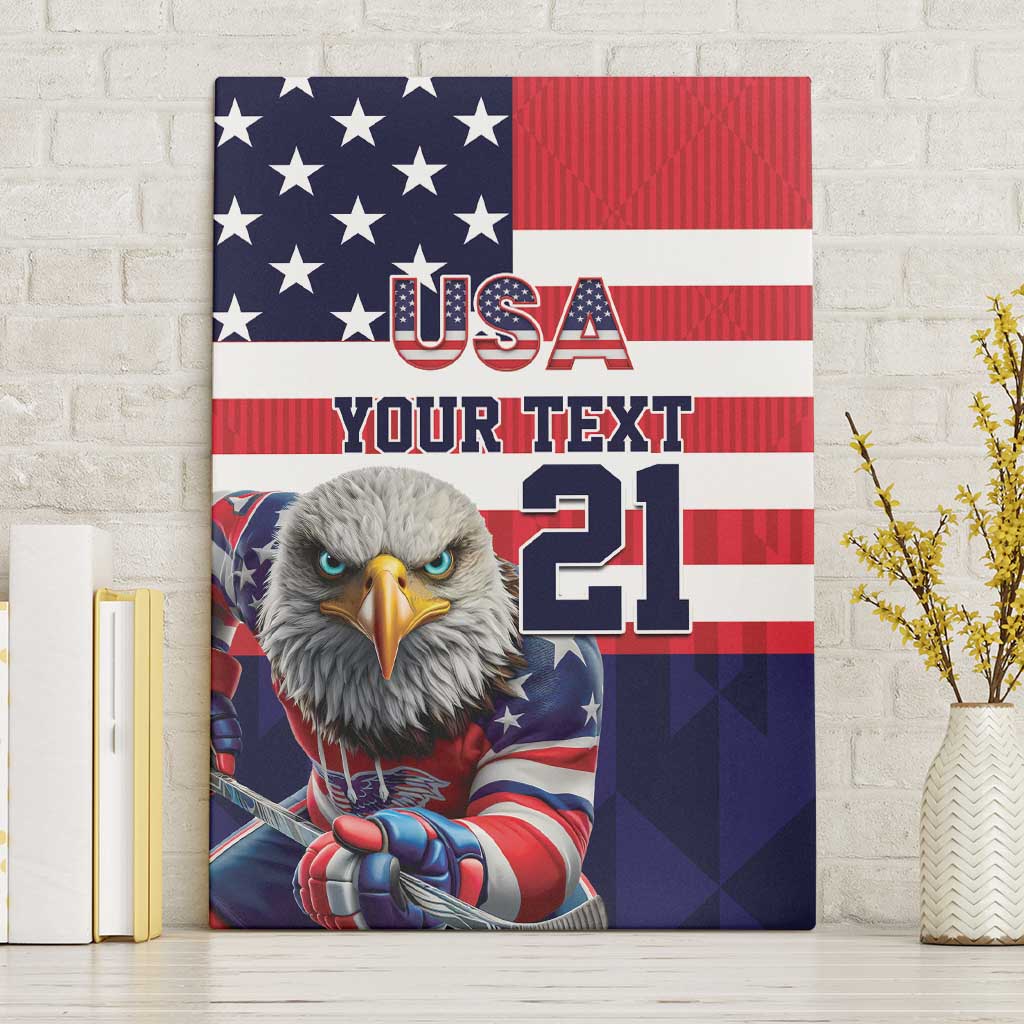 United States Ice Hockey Custom Canvas Wall Art Team USA One For All