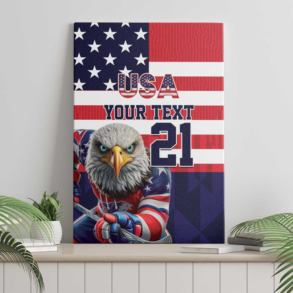 United States Ice Hockey Custom Canvas Wall Art Team USA One For All