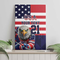 United States Ice Hockey Custom Canvas Wall Art Team USA One For All