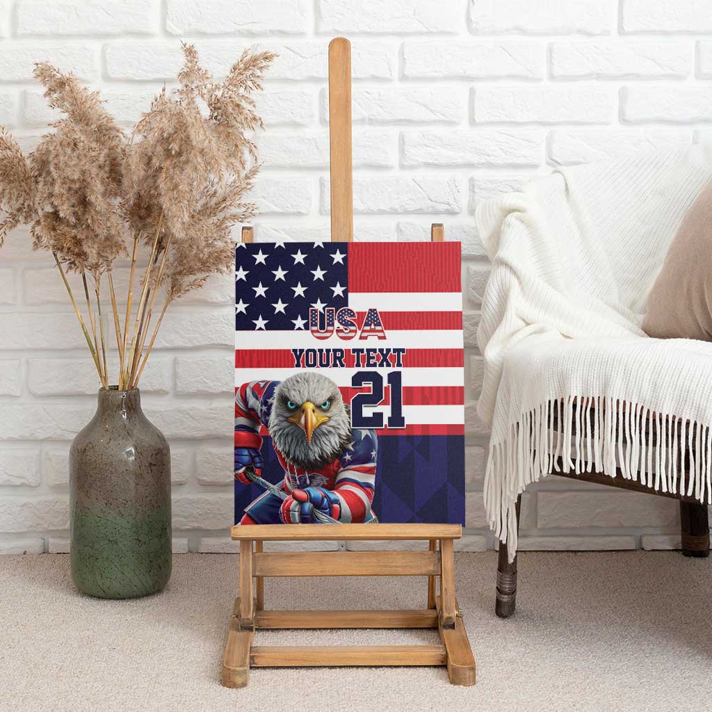 United States Ice Hockey Custom Canvas Wall Art Team USA One For All