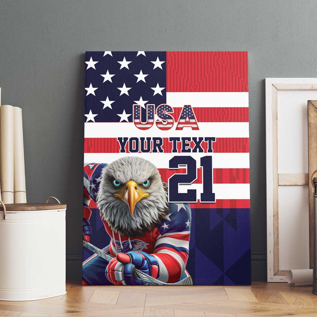 United States Ice Hockey Custom Canvas Wall Art Team USA One For All