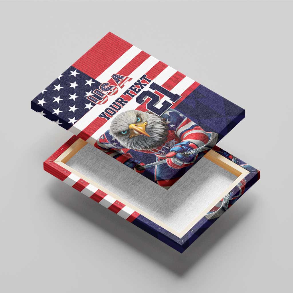 United States Ice Hockey Custom Canvas Wall Art Team USA One For All