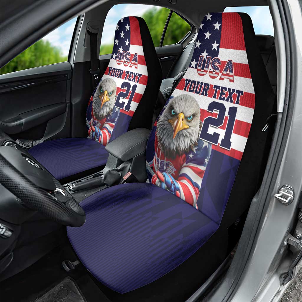 United States Ice Hockey Custom Car Seat Cover Team USA One For All