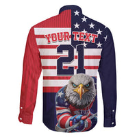 United States Ice Hockey Custom Family Matching Puletasi and Hawaiian Shirt Team USA One For All