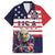 United States Ice Hockey Custom Family Matching Summer Maxi Dress and Hawaiian Shirt Team USA One For All