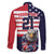 United States Ice Hockey Custom Family Matching Summer Maxi Dress and Hawaiian Shirt Team USA One For All