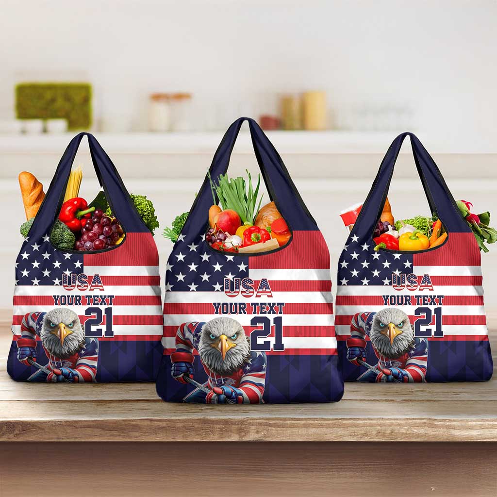 United States Ice Hockey Custom Grocery Bag Team USA One For All