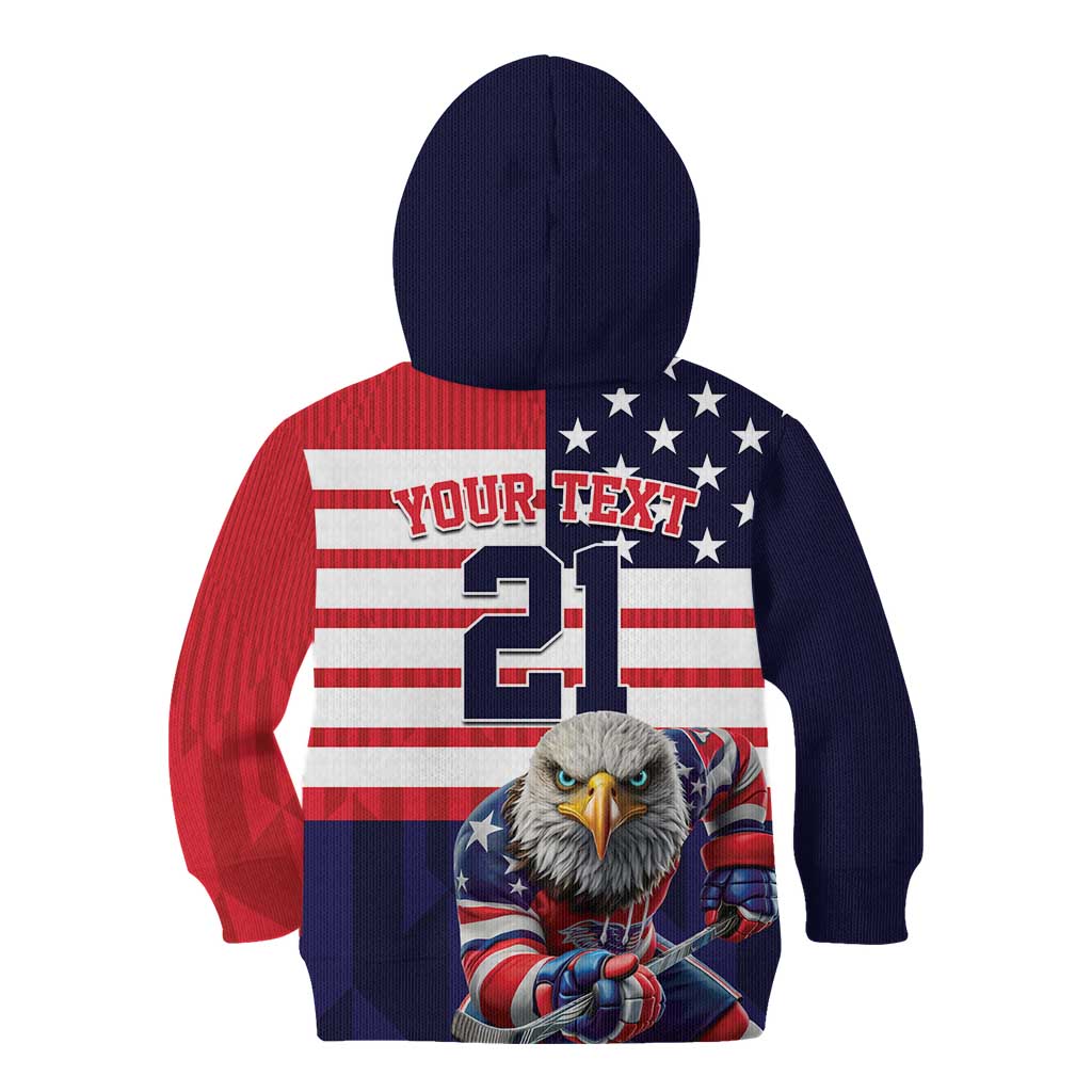 United States Ice Hockey Custom Kid Hoodie Team USA One For All