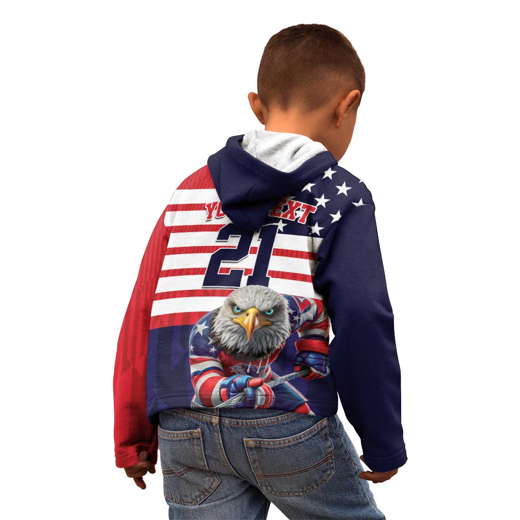 United States Ice Hockey Custom Kid Hoodie Team USA One For All