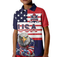 United States Ice Hockey Custom Kid Polo Shirt Team USA One For All