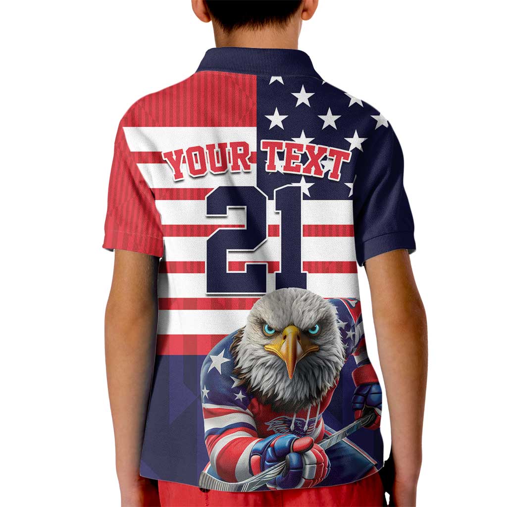 United States Ice Hockey Custom Kid Polo Shirt Team USA One For All