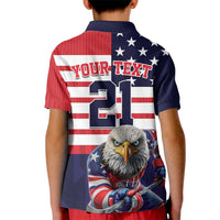 United States Ice Hockey Custom Kid Polo Shirt Team USA One For All