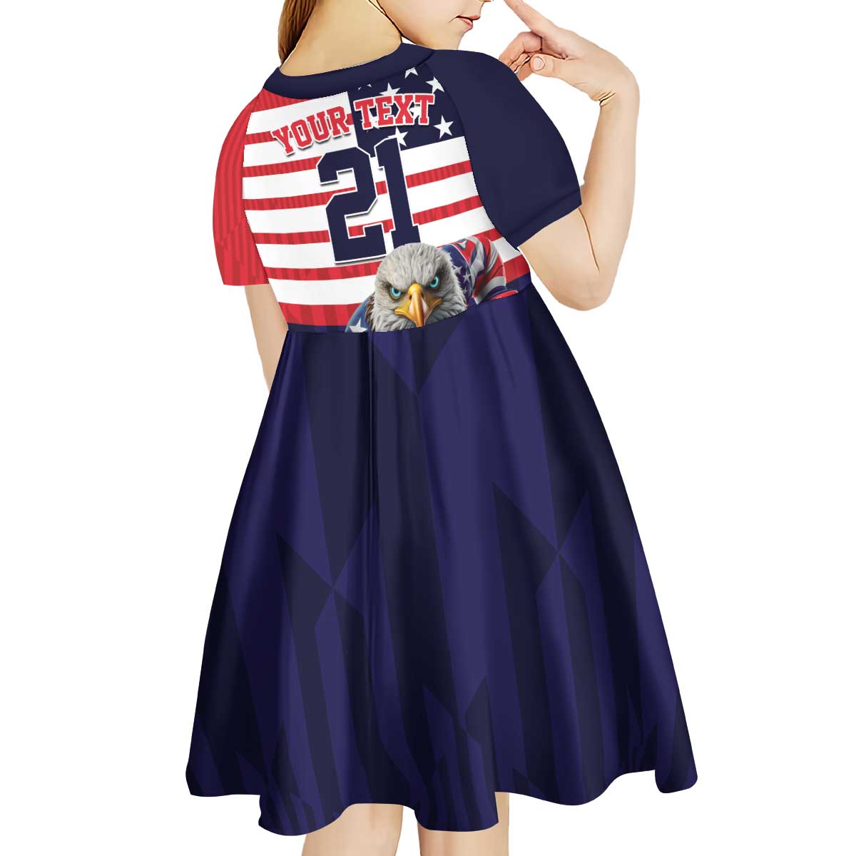 United States Ice Hockey Custom Kid Short Sleeve Dress Team USA One For All